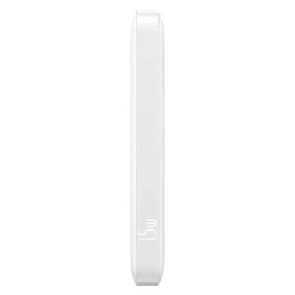 Powerbank Baseus EnerFill FP11 10000mAh 15W z białym kablem USB-C 20V/3A 30cm - biały