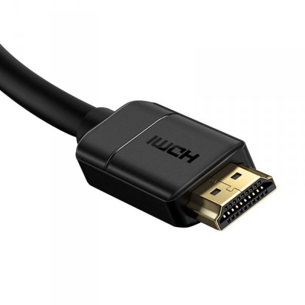 Baseus kabel przewód HDMI 2.0 4K 30 Hz 3D HDR 18 Gbps 8 m czarny (CAKGQ-E01)