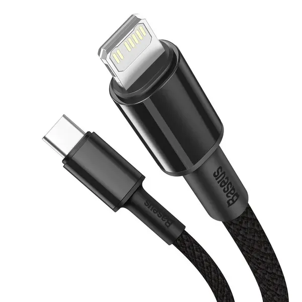 Kabel Baseus CATLGD-A01 Lightning - USB-C PD 20W 480Mb/s 2m - czarny