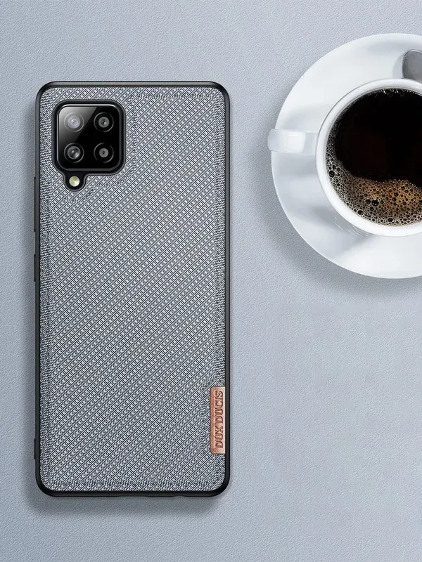 Dux Ducis Fino etui pokrowiec pokryty nylonowym materiałem Samsung Galaxy A42 5G zielony