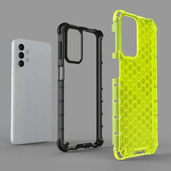 Honeycomb etui pancerny pokrowiec z żelową ramką Samsung Galaxy A32 5G przezroczysty