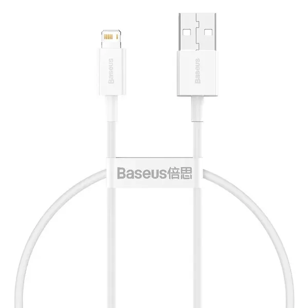 Baseus Superior kabel USB - Lightning 2,4A 0,25 m Biały (CALYS-02)