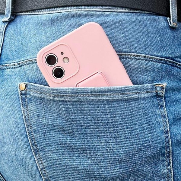 Wozinsky Kickstand Case silikonowe etui z podstawką iPhone 11 Pro różowe