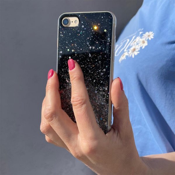 Wozinsky Star Glitter błyszczące etui pokrowiec z brokatem Xiaomi Mi 11 czarny
