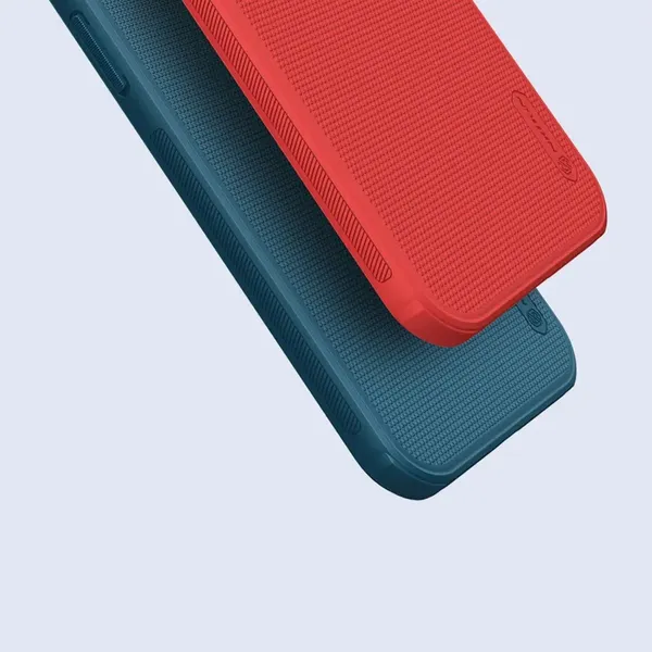 Nillkin Super Frosted Shield wzmocnione etui pokrowiec iPhone 13 mini niebieski
