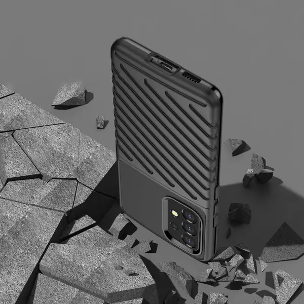 Thunder Case elastyczne pancerne etui pokrowiec Samsung Galaxy A53 5G czarny