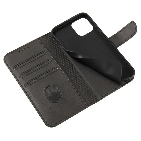 Magnet Case elegancki futerał etui pokrowiec z klapką i funkcją podstawki Motorola Moto G100 / Edge S czarny