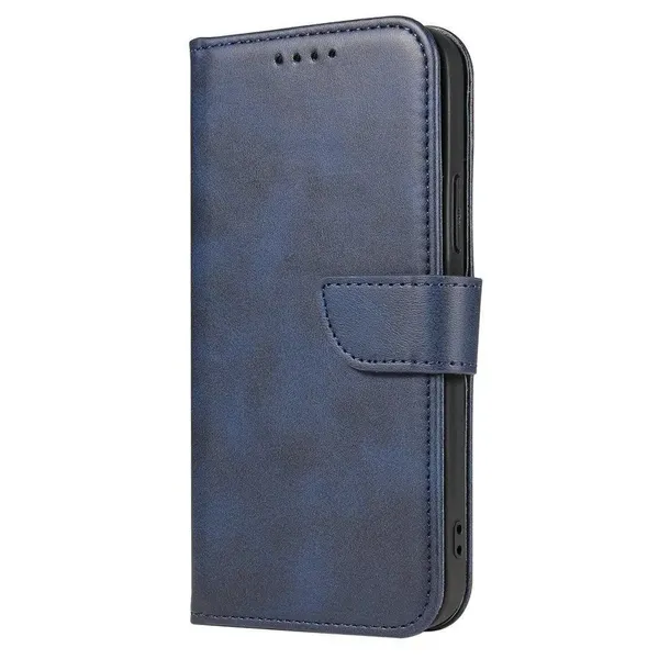 Magnet Case elegancki futerał etui pokrowiec z klapką i funkcją podstawki Poco M4 Pro 5G niebieski