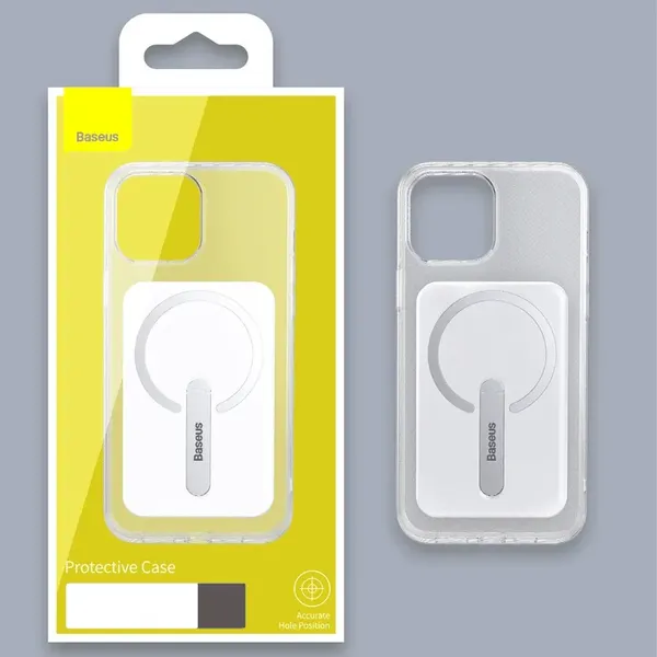 Baseus magnetyczne etui, obudowa Magnetic Phone Case iPhone 13 Pro (6,1" 2021) przezroczysty