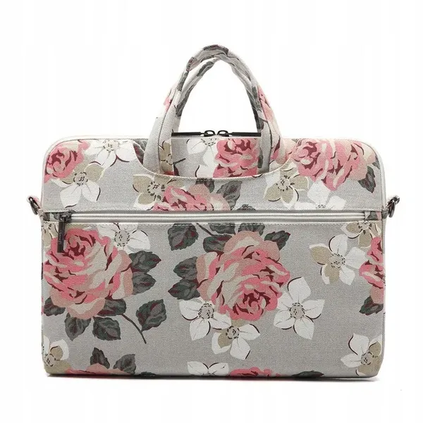 Torba Canvaslife Briefcase na laptopa 15-16'' - granatowo-różowa