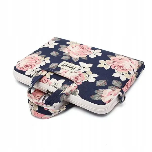 Torba Canvaslife Briefcase na laptopa 15-16'' - granatowo-różowa