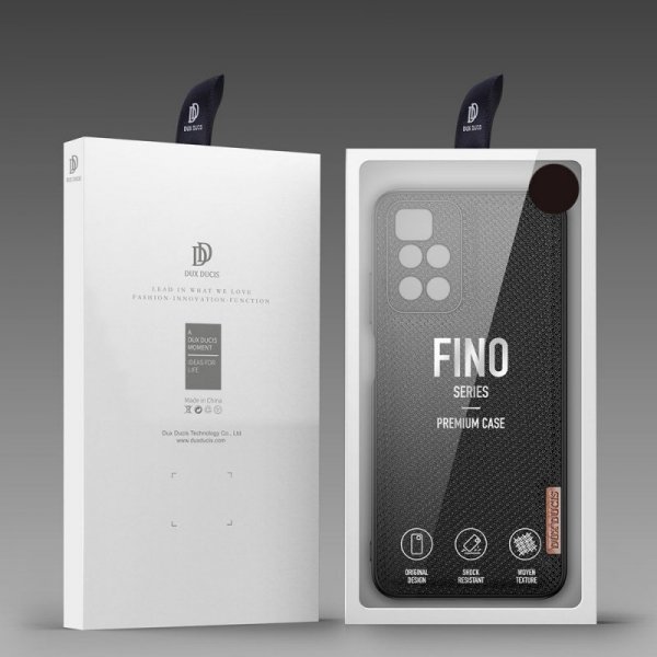 Dux Ducis Fino etui pokrowiec pokryty nylonowym materiałem Xiaomi Redmi 10 zielony