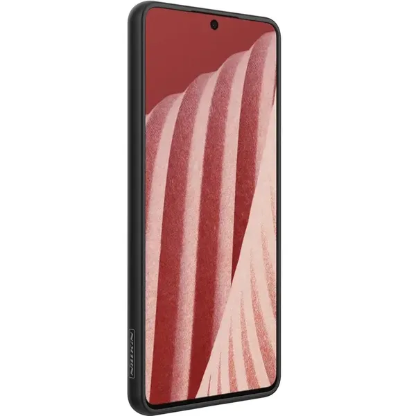 Nillkin Textured Case wytrzymałe wzmocnione etui z żelową ramką i nylonem na tyle Samsung Galaxy A73 czarny
