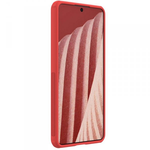 Nillkin Super Frosted Shield Pro wytrzymałe etui pokrowiec Samsung Galaxy A73 czerwony
