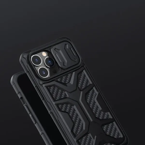 Nillkin Adventurer Case etui do iPhone 13 Pro pancerny pokrowiec z osłoną na aparat czarny