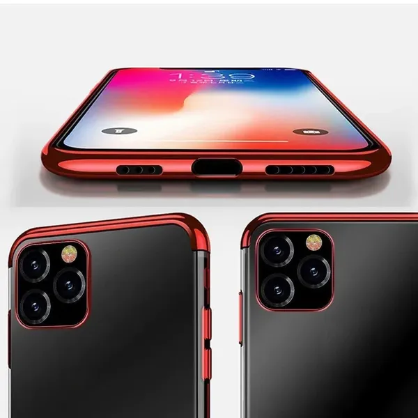 Clear Color case żelowy pokrowiec etui z metaliczną ramką Samsung Galaxy A13 5G czarny