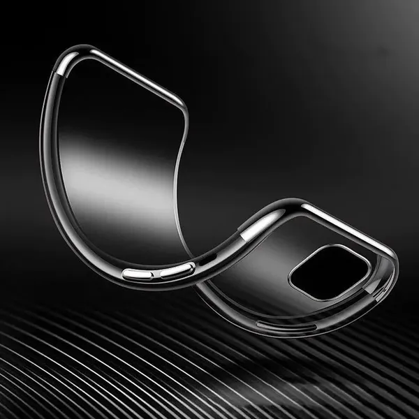 Clear Color case żelowy pokrowiec etui z metaliczną ramką Samsung Galaxy A13 5G czerwony