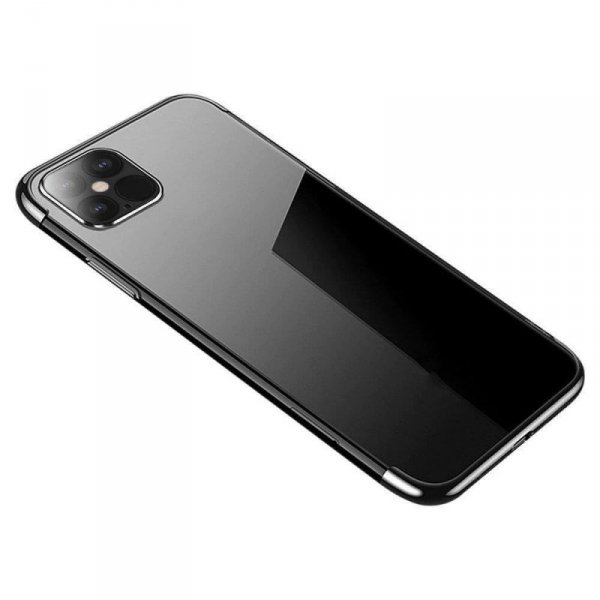 Clear Color case żelowy pokrowiec etui z metaliczną ramką Xiaomi Redmi Note 11S / Note 11 czarny