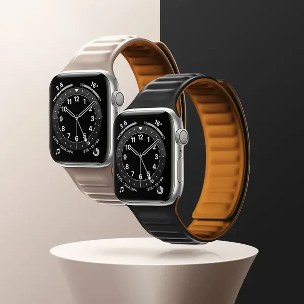 Pasek magnetyczny Magnetic Strap opaska bransoleta do Apple Watch 42 / 44 mm - czerwony