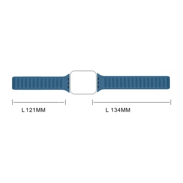 Pasek magnetyczny Magnetic Strap opaska bransoleta do Apple Watch 41 mm - niebieski