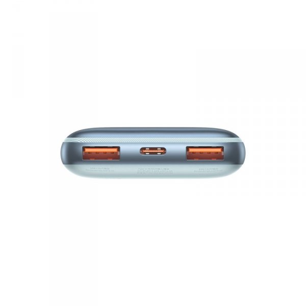 Baseus Bipow Pro powerbank 10000mAh 20W + kabel USB 3A 0.3m niebieski (PPBD040103)