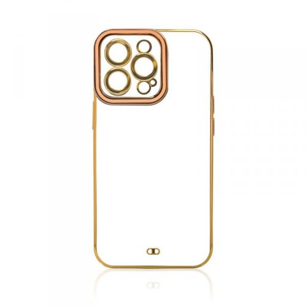 Fashion Case etui do Xiaomi Redmi Note 11 Pro żelowy pokrowiec ze złotą ramką złoty