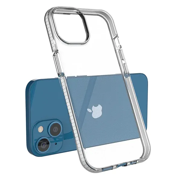 Spring Case etui iPhone 14 silikonowy pokrowiec z ramką jasnoniebieskie