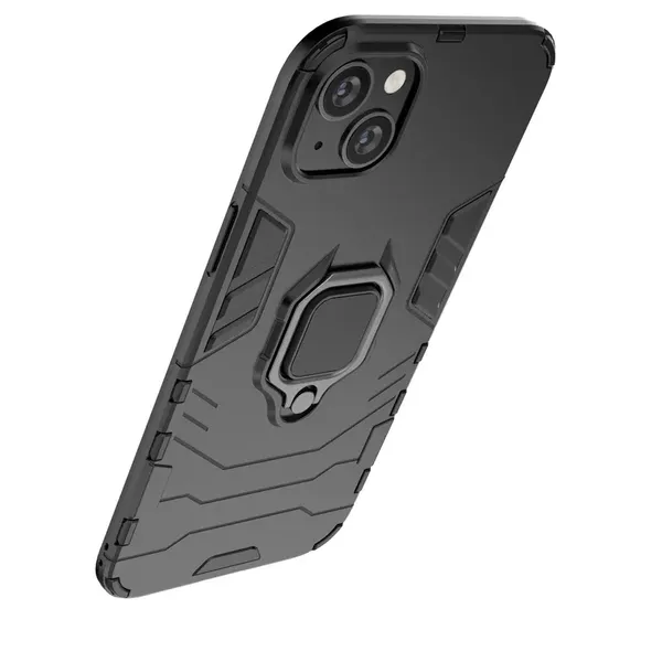 Ring Armor etui do iPhone 14 Plus pancerny pokrowiec uchwyt magnetyczny ring czarne