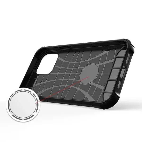 Hybrid Armor etui iPhone 14 Pro pancerny hybrydowy pokrowiec niebieskie