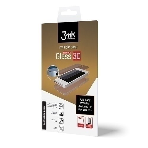 3MK FlexibleGlass 3D Huawei P8 Szkło Hybrydowe+Folia
