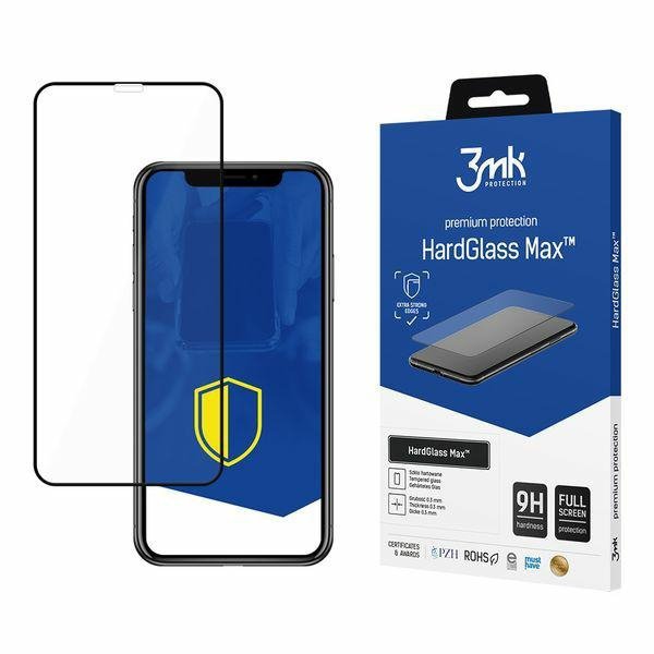 3MK HardGlass Max iPhone 11 6,1&quot; black, FullScreen Glass