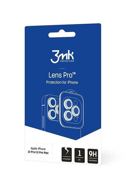 3MK Lens Protection Pro iPhone 11 Pro /11 Pro Max Ochrona na obiektyw aparatu z ramką montażową 1szt.