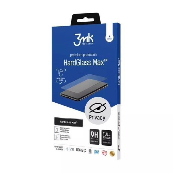 3MK HardGlass Max Privacy iPhone 14 Plus/13 Pro Max 6,7&quot; czarny/black, FullScreen Glass
