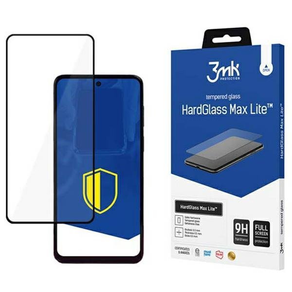 3Mk HardGlass Max Lite Motorola Moto G53czarny/black, FullScreen Glass Lite