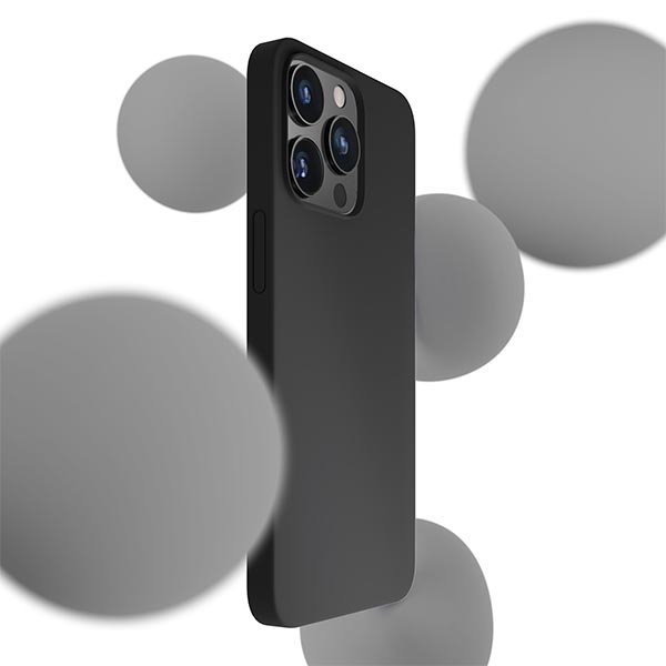 3MK Silicone Case iPhone 13 Pro 6,1&quot;czarny/black