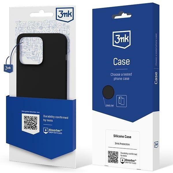 3MK Silicone Case iPhone 13 Pro Max 6,7&quot; czarny/black