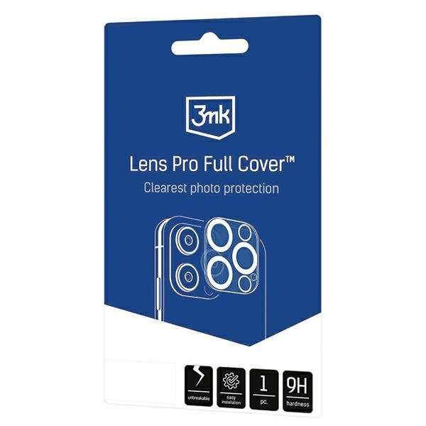 3MK Lens Pro Full Cover iPhone 13 Pro/ 13 Pro Max Szkło hartowane na obiektyw aparatu z ramką montażową 1szt