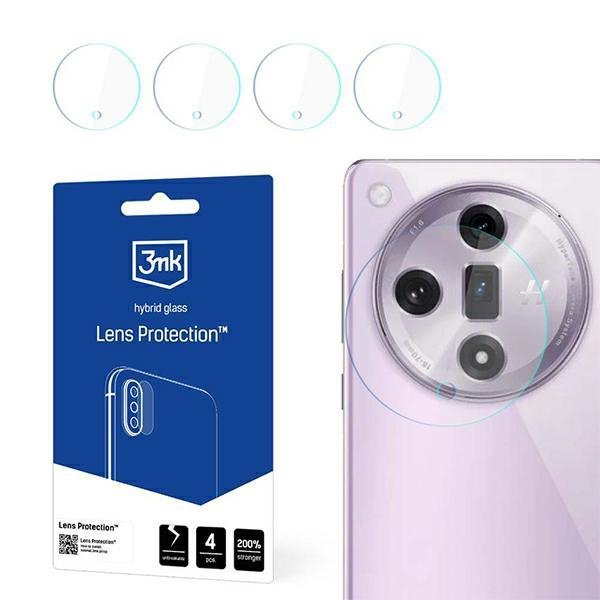 3MK Lens Protect Oppo Find X7Ochrona na obiektyw aparatu 4szt
