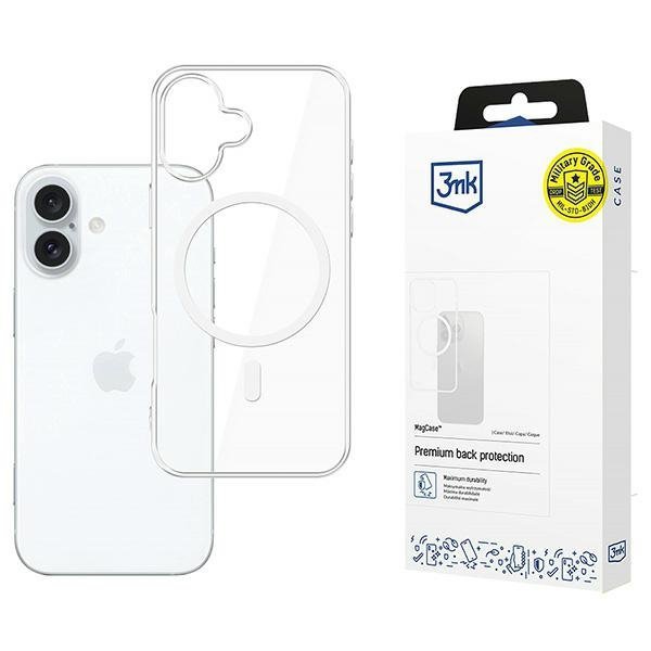 3MK MagCase iPhone 16 Plus 6.7&quot;przezroczysty/clear kompatybilne z MagSafe