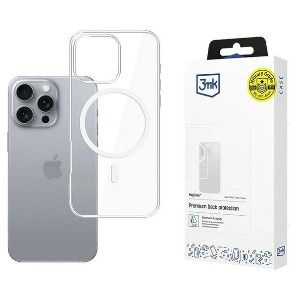 3MK MagCase iPhone 16 Pro 6.3&quot;przezroczysty/clear kompatybilne z MagSafe