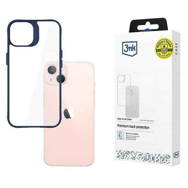 3MK Satin Armor Case+ iPhone 15niebieski/blue