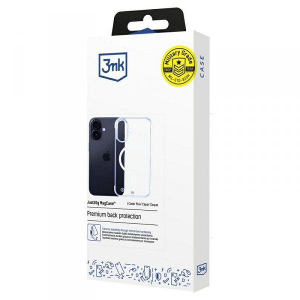 Etui 3MK Just20g MagCase do iPhone 16 Plus