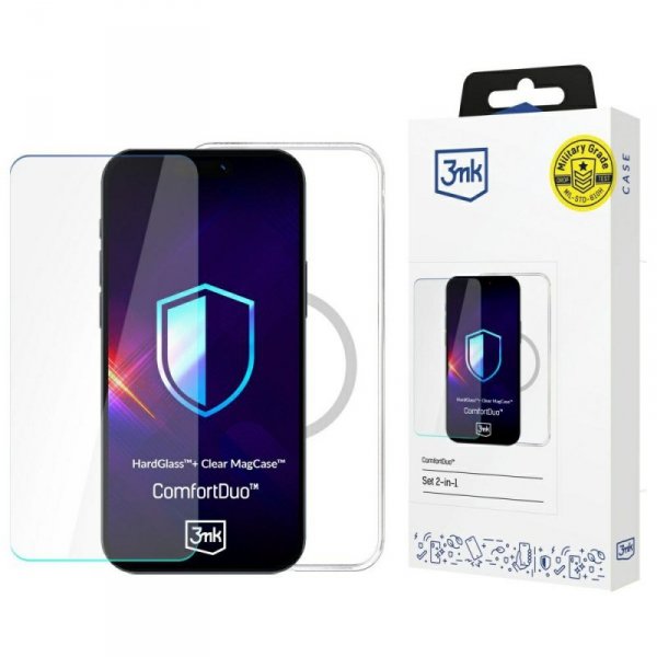 Zestaw 3MK ComfortDuo Clear MagCase do   Apple iPhone 16 Pro