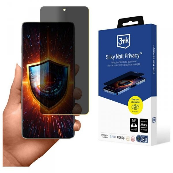 Folia prywatyzująca 3MK Silky Matt       Privacy do Motorola Edge 60 Pro