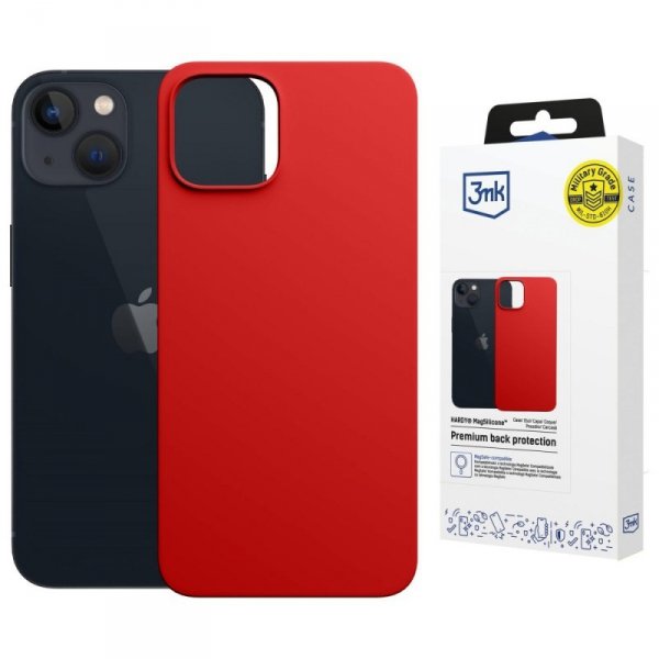Etui 3MK Hardy MagSilicone do Apple      iPhone 14 Plus czerwony