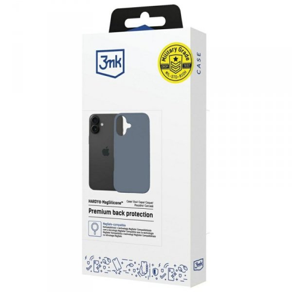 Etui 3MK Hardy MagSilicone do Apple      iPhone 16 ultramarine