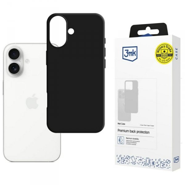 Etui 3MK Matt Case do Apple iPhone 17    czarny