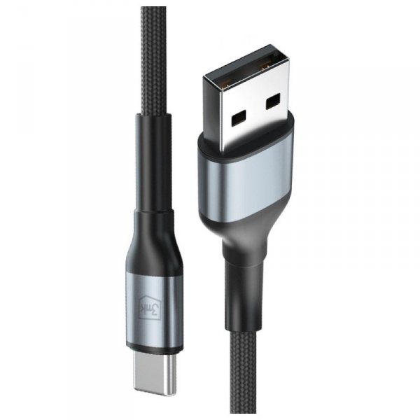 Kabel 3MK Hyper Cable N-SERIES USB-A do  USB-C 2m 9V/2A 18W czarny