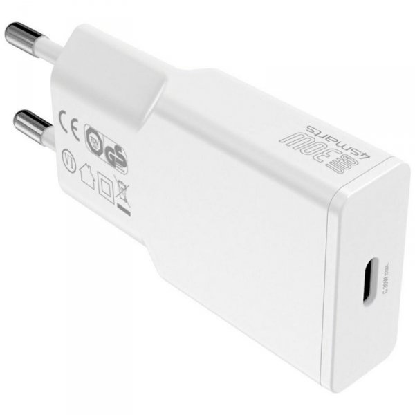 Ładowarka sieciowa 4smarts PDPlug Slim   30W GaN USB-C biały