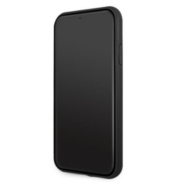 AMG AMHCN61DOLBK iPhone 11 / Xr 6,1&quot; czarny/black hardcase Leather Hot Stamped